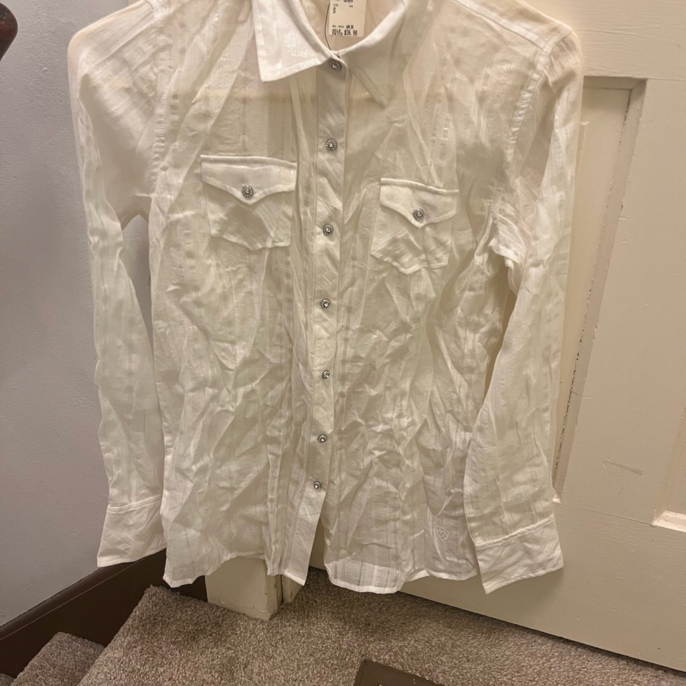 Ariat White Snap-Up Shirt NWT